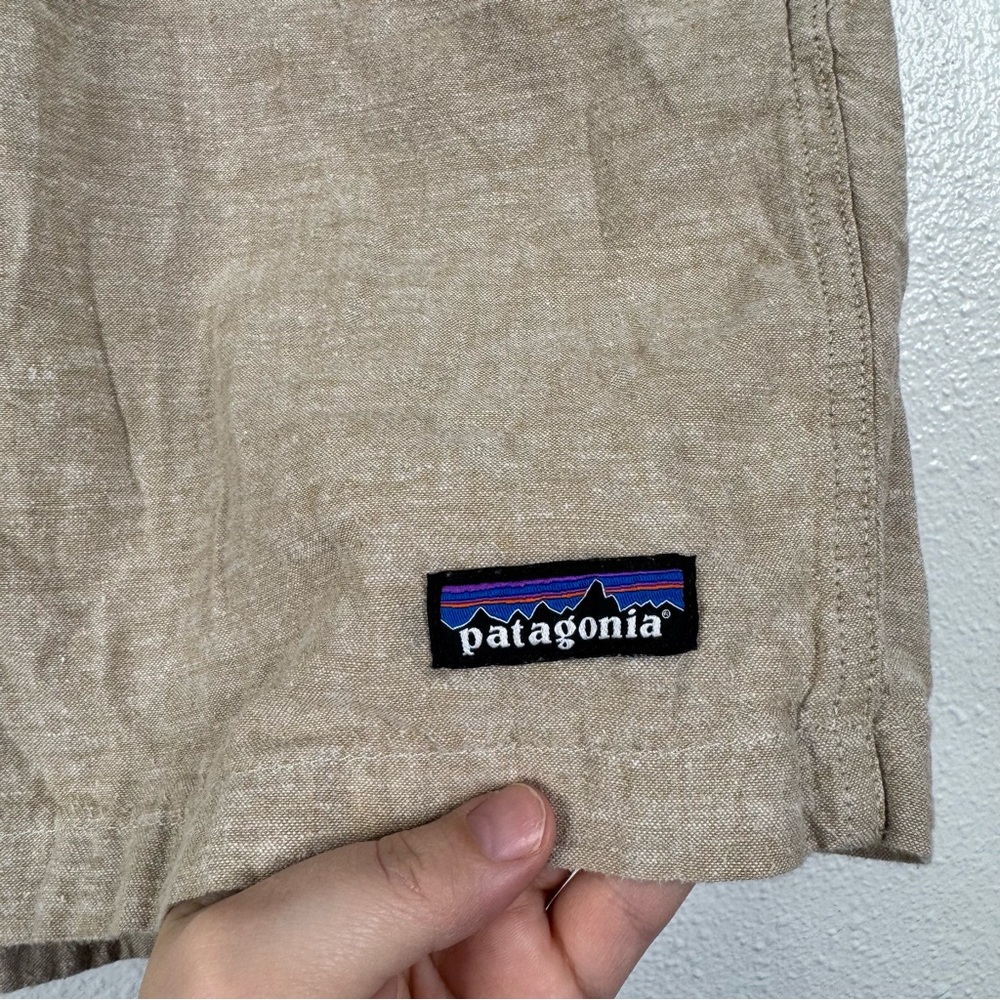 Patagonia Men's Baggies Natural Cotton Pull On Shorts Size Small - Picture 5 of 6